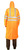 Плащ влагозащитный сигнальный с СОП ExtraVision, WPL (225 гр/м2) оранжевый