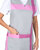 Комплект "СИРИУС-ГАЛАТЕЯ" женский:фартук, брюки серый с розовым