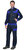 Костюм СИРИУС-КАРАТ-РОСС куртка, брюки темно-синий с васильковым, 80% х/б, пл.  260 г/кв.м