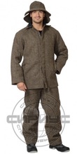 Костюм огнестойкий суконный: куртка, брюки серый ГОСТ