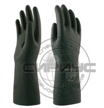 Перчатки "ХИМИК" LN-F-08 (неопрен+латекс, хлопковый слой, толщ.0,7мм, дл.320мм) р.S,M,L,XL Manipula